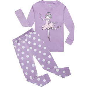 image:imageFamily Feeling Kids amp Toddler Girls Boys Pajamas 2 Piece Pjs Set 100 Cotton SleepwearGirlsPurple1