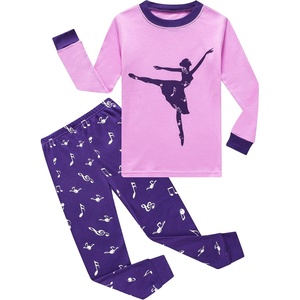 image:imageFamily Feeling Kids amp Toddler Girls Boys Pajamas 2 Piece Pjs Set 100 Cotton SleepwearPurpleA1