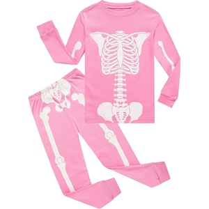 image:imageFamily Feeling Kids amp Toddler Girls Boys Pajamas 2 Piece Pjs Set 100 Cotton SleepwearSkeletonGlowinthedark6964