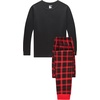image:imageMatching Family Pajamas Christmas Sleepwear Cotton Holiday Valentine Halloween PjsBlackplaid
