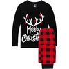 image:imageMatching Family Pajamas Christmas Sleepwear Cotton Holiday Valentine Halloween PjsChristmasblackreindeer