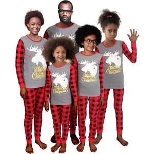 image:imageMatching Family Pajamas Christmas Sleepwear Cotton Holiday Valentine Halloween PjsChristmasMoosereindeer12023