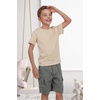image:imageFamily Feeling Boys Short Sleeve Crewneck Kids TShirts Top Girls TeeBeige