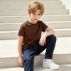 image:imageFamily Feeling Boys Short Sleeve Crewneck Kids TShirts Top Girls TeeBrown