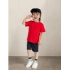 image:imageFamily Feeling Boys Short Sleeve Summer Crewneck Kids TShirts Top Girls TeeRed