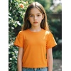 image:imageFamily Feeling Girl Tshirts Short Sleeve Crewneck Kids TShirts Top TeeOrange