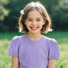 image:imageFamily Feeling Girl Tshirts Short Sleeve Crewneck Kids TShirts Top TeePurple