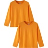 image:imageFamily Feeling Kids Long Sleeve Crewneck Tshirt Boys Plain TShirtOrange