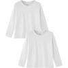 image:imageFamily Feeling Kids Long Sleeve Crewneck Tshirt Boys Plain TShirtWhite