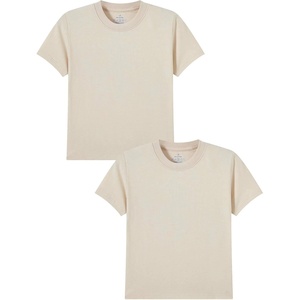 image:imageFamily Feeling Boys Short Sleeve Crewneck Kids TShirts Top Girls TeeBeige