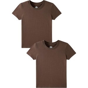 image:imageFamily Feeling Boys Short Sleeve Crewneck Kids TShirts Top Girls TeeBrown