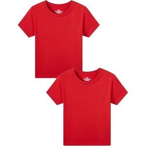 image:imageFamily Feeling Boys Short Sleeve Crewneck Kids TShirts Top Girls TeeRed
