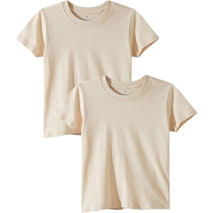 image:imageFamily Feeling Boys Short Sleeve Summer Crewneck Kids TShirts Top Girls 2Piece TeeBeige
