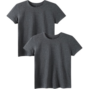 image:imageFamily Feeling Boys Short Sleeve Summer Crewneck Kids TShirts Top Girls 2Piece TeeDark Heather