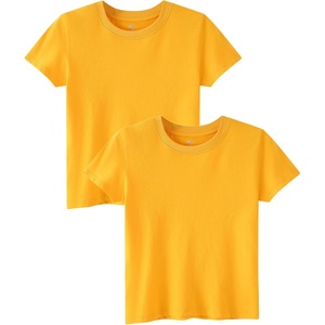 image:imageFamily Feeling Boys Short Sleeve Summer Crewneck Kids TShirts Top Girls 2Piece TeeYellow