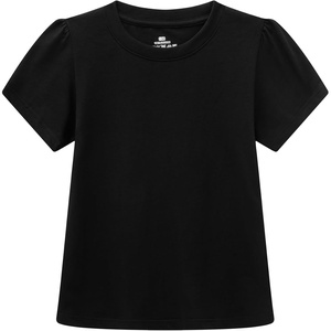 image:imageFamily Feeling Girl Tshirts Short Sleeve Crewneck Kids TShirts Top TeeBlack