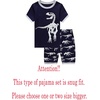 image:imageFamily Feeling Little Big Boys Summer Pajamas Sets Short 100 Cotton PjsDinosaurF1