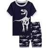 image:imageFamily Feeling Little Big Boys Summer Pajamas Sets Short 100 Cotton PjsDinosaurF1