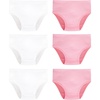 6 Pack - White/Pink