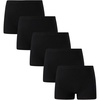 image:imageFamily Feeling Soft Cotton Girls Boyshort Panties Brief Underwear5 Pack Black