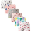 image:imageFamily Feeling Soft Cotton Girls Boyshort Panties Brief Underwear6 Pack Pattern Printing