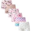 image:imageFamily Feeling Soft Cotton Girls Boyshort Panties Brief Underwear6 Pack Pattern PrintingLove
