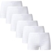 image:imageFamily Feeling Soft Cotton Girls Boyshort Panties Brief Underwear6 Pack White