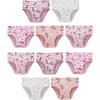 image:imageGirls 100 Cotton Underwear  Comfortable amp Breathable Panties for Kids10 Pack  Multicolor