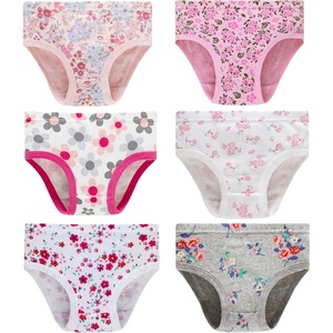 image:imageFamily Feeling Girls 100 Cotton Underwears  Comfortable amp Breathable Printed Pattern Panties for Child6 Pack  Flower