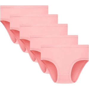 image:imageFamily Feeling Girls Soft Underwear  Comfortable amp Breathable Printed Pattern Panties for Kids5 Pack  Pink 95 Viscose 5 Elastane
