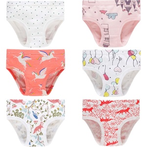 image:imageFamily Feeling Girls Soft Underwear  Comfortable amp Breathable Printed Pattern Panties for Kids6 Pack  BalloonCartoonAnimal Print