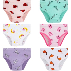 image:imageFamily Feeling Girls Soft Underwear  Comfortable amp Breathable Printed Pattern Panties for Kids6 Pack  CartoonAnimal Print