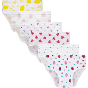 image:imageFamily Feeling Little Girl Underwear Toddler Panties Big Kids Undies Soft 100 Cotton6 Packwhite Print