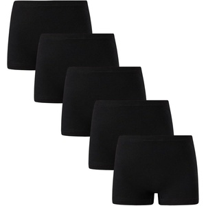 image:imageFamily Feeling Soft Cotton Girls Boyshort Panties Brief Underwear5 Pack Black