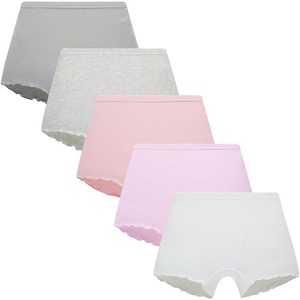 image:imageFamily Feeling Soft Cotton Girls Boyshort Panties Brief Underwear5 Pack PinkWhiteGrey