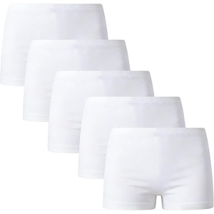 image:imageFamily Feeling Soft Cotton Girls Boyshort Panties Brief Underwear5 Pack White