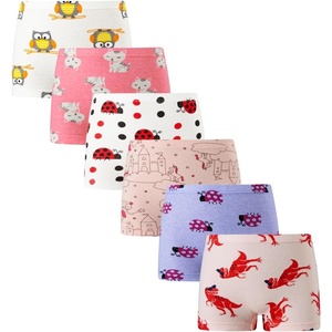 image:imageFamily Feeling Soft Cotton Girls Boyshort Panties Brief Underwear6 Pack Animal Printing
