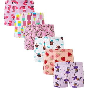 image:imageFamily Feeling Soft Cotton Girls Boyshort Panties Brief Underwear6 Pack Animal PrintingIce Cream