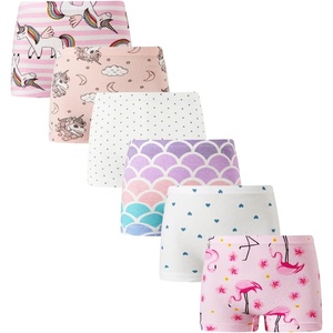 image:imageFamily Feeling Soft Cotton Girls Boyshort Panties Brief Underwear6 Pack Animal PrintingStarHeart