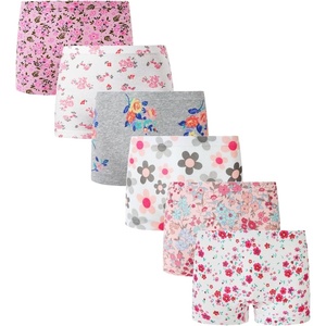 image:imageFamily Feeling Soft Cotton Girls Boyshort Panties Brief Underwear6 Pack Flower