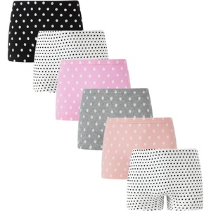 image:imageFamily Feeling Soft Cotton Girls Boyshort Panties Brief Underwear6 Pack Polka Dot