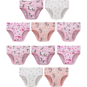 image:imageGirls 100 Cotton Underwear  Comfortable amp Breathable Panties for Kids10 Pack  Multicolor
