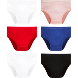 image:imageGirls 100 Cotton Underwear  Comfortable amp Breathable Panties for Kids6 Pack  SolidMulticolor