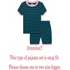 image:imageFamily Feeling Little Girls Striped Blue Pajamas Short Sleeve Summer 100 Cotton Kid Pjs 5