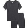 image:imageFamily Feeling Boys Girls Kids Pajamas Solid Colors 2 Piece Summer Pajama Short Sets 100 Cotton Grey Size 7