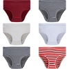 image:imageGirls 100 Cotton Underwear  Comfortable amp Breathable Panties for Kids6 Pack  Striped26
