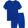 image:imageFamily Feeling Boys Girls Kids Pajamas Solid Colors 2 Piece Summer Pajama Short Sets 100 Cotton Blue Size 10