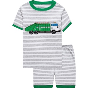image:imageFamily Feeling Little Boys Garbage Truck Pajamas Short Sets 100 Cotton Kid Summer Pjs 6