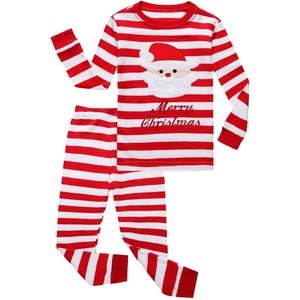image:imageFamily Feeling Little Boys Girls Santa Claus Christmas Cotton Long Sleeve Pajama Set Pjs 2T
