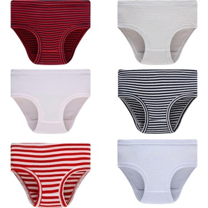 image:imageGirls 100 Cotton Underwear  Comfortable amp Breathable Panties for Kids6 Pack  Stripes